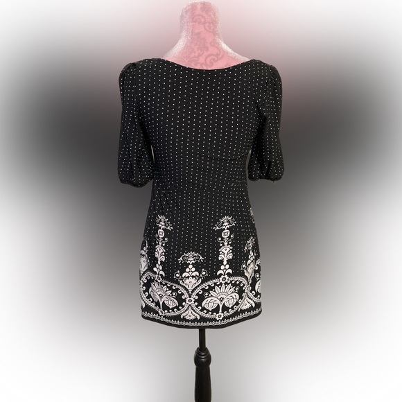 Amazing Find! Beautiful Refine Decadent Classic Classy Black & White Dress AGB - Picture 4 of 14